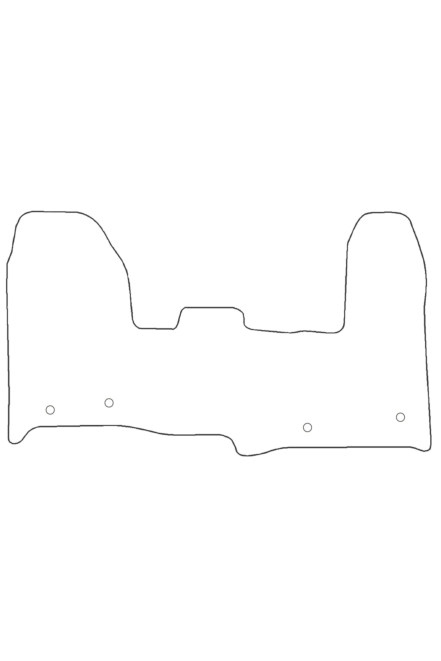 Turtle Covers Mats Tailored Rubber Mats Fits Ford Custom 2013-2023 Tailored Front Rubber Mats
