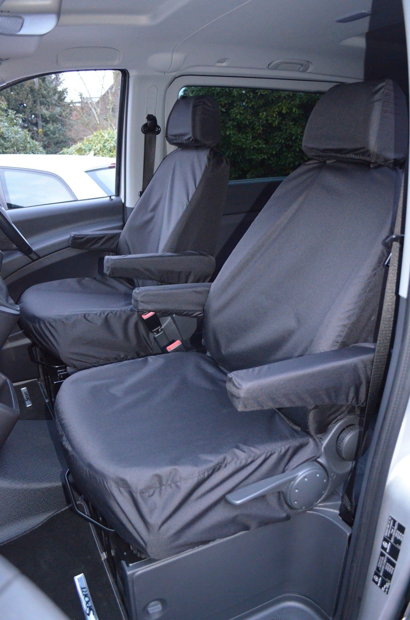 Turtle Covers Seats Tailored Seat Covers Fits Mercedes-Benz Vito 2003-15 Tailored Front Seat Covers