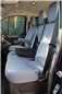 Turtle Covers Seats Tailored Seat Covers Fits Ford Transit Custom PHEV 2019-2023 Tailored Front Seat Covers Right Hand Drive Driver's & Double Passenger WITH Worktray Grey