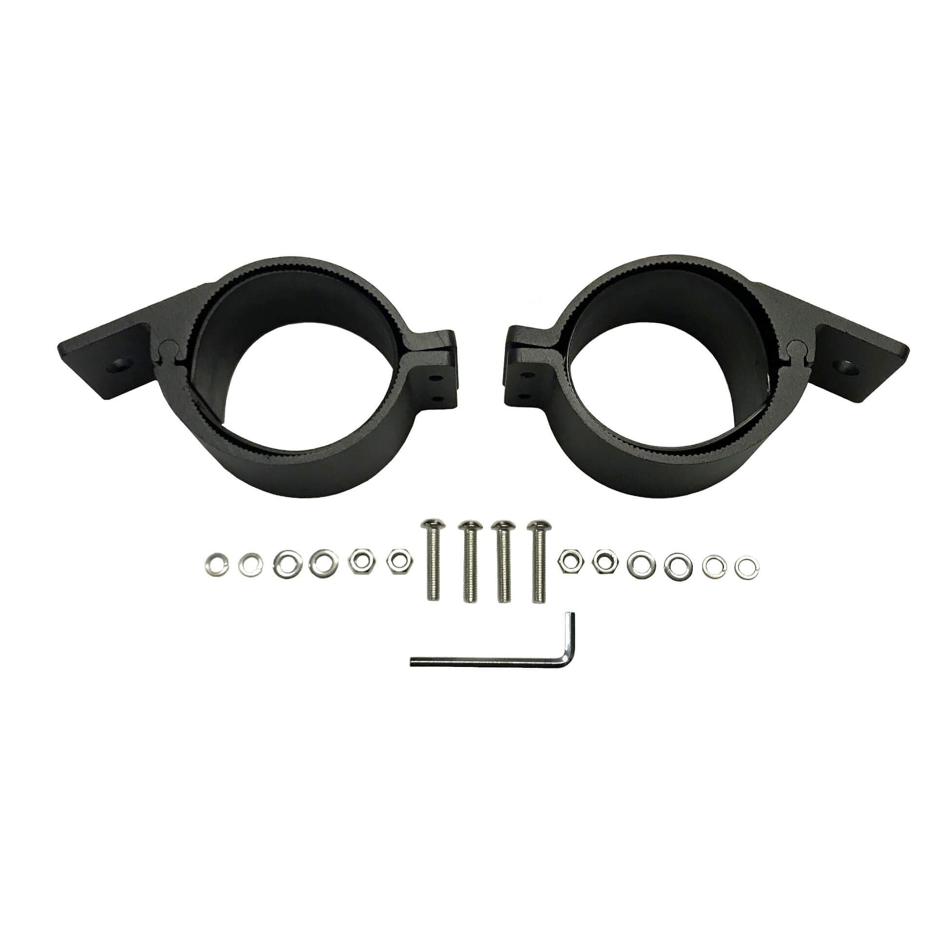 Direct4x4 Spotlights Black 3 Inch Aluminium Spotlight Bracket Clamp