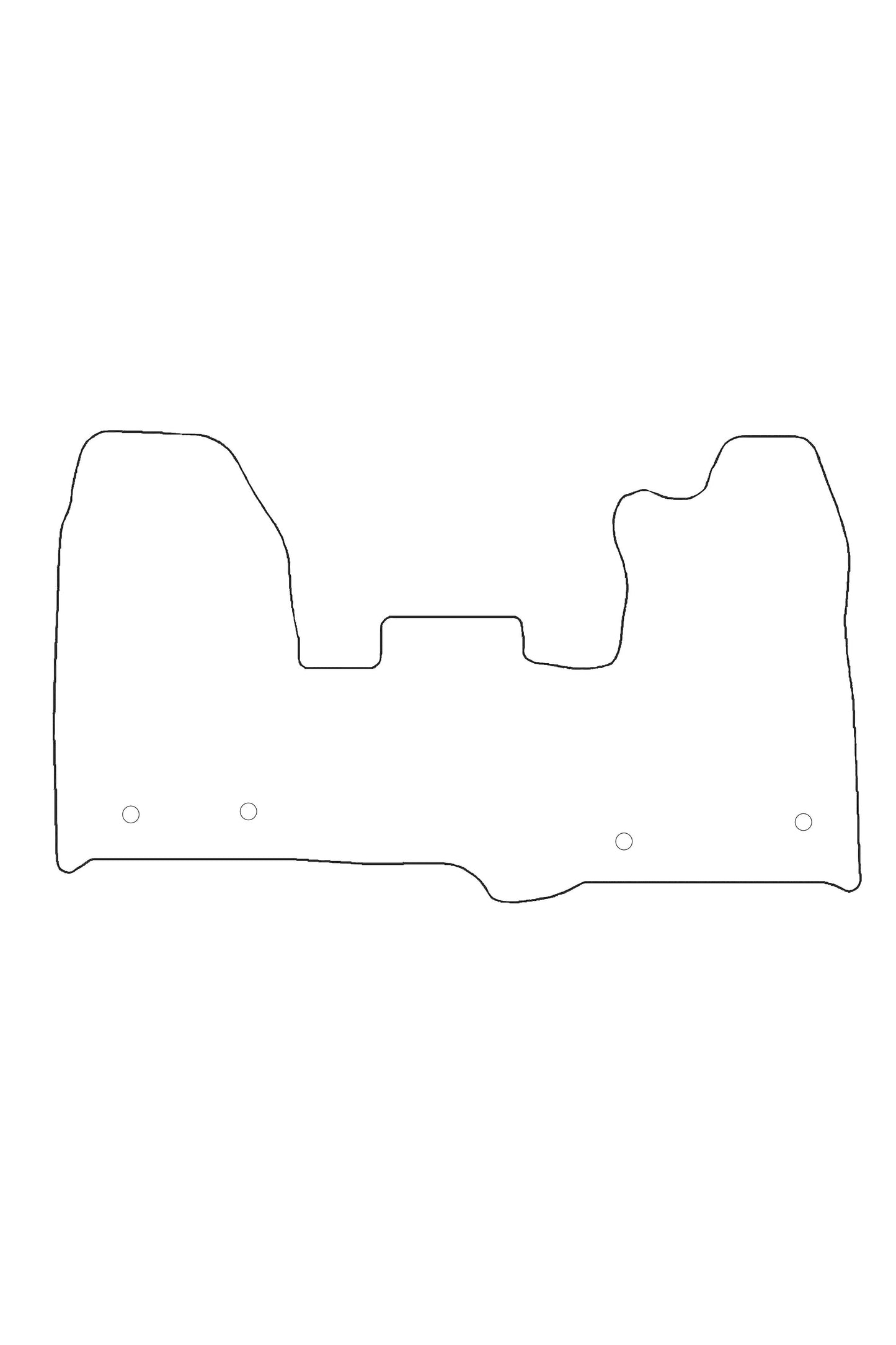 Turtle Covers Mats Tailored Rubber Mats Fits Ford Custom 2013-2023 Tailored Front Rubber Mats