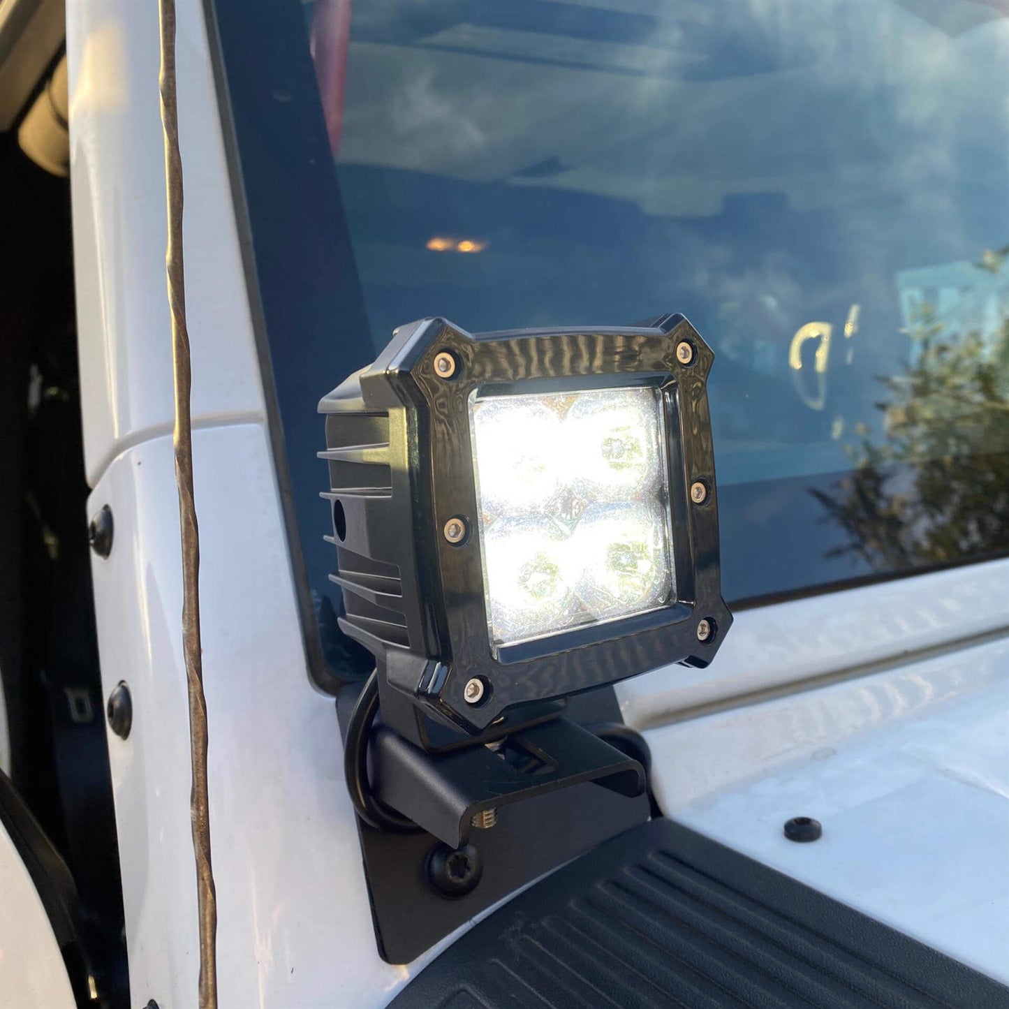 Direct4x4 Spotlight Universal Square 4LED x 5W OSRAM LED Work Spotlight
