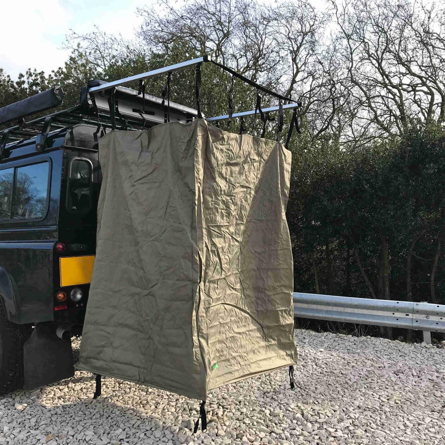 Direct4x4 Side Awnings Overland Expedition Fold-Out Shower Privacy Curtain Side Box Tent