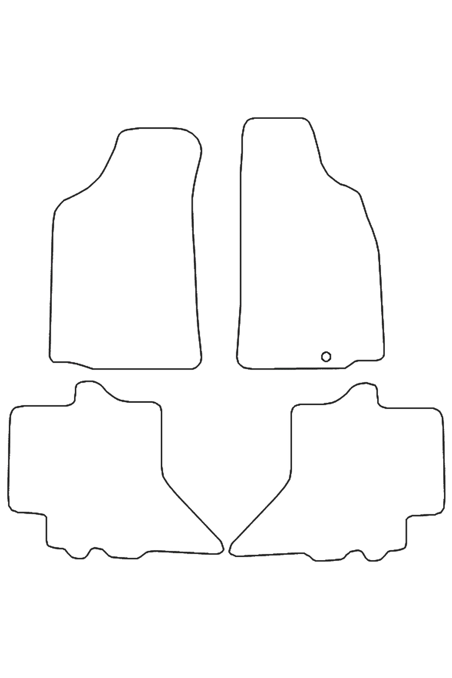 Turtle Covers Mats Tailored Rubber Mats Fits Ford Ranger 2006-2012 Tailored Front & Rear Rubber Mats