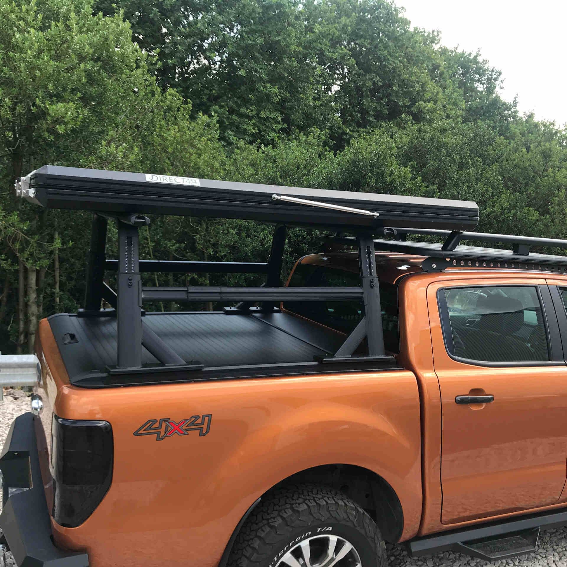 Direct4x4 Pickup Truck Roll Sports Bars Adaptable Adjustable Cargo Rack fits with or without a Roll & Lock