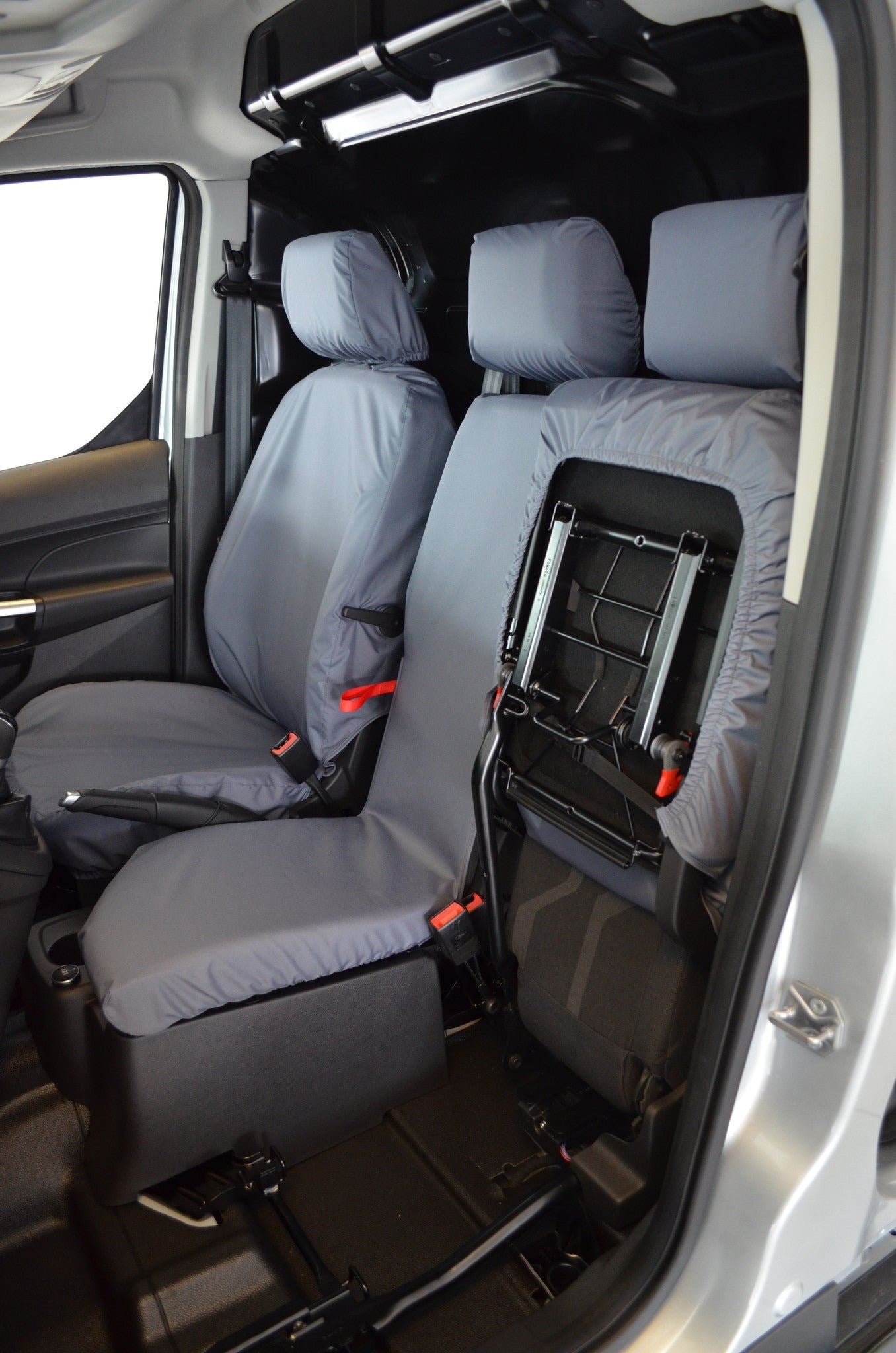 Turtle Covers Seats Tailored Seat Covers Fits Ford Transit Connect Van 2018-2024 3-Seater Front Seat Covers