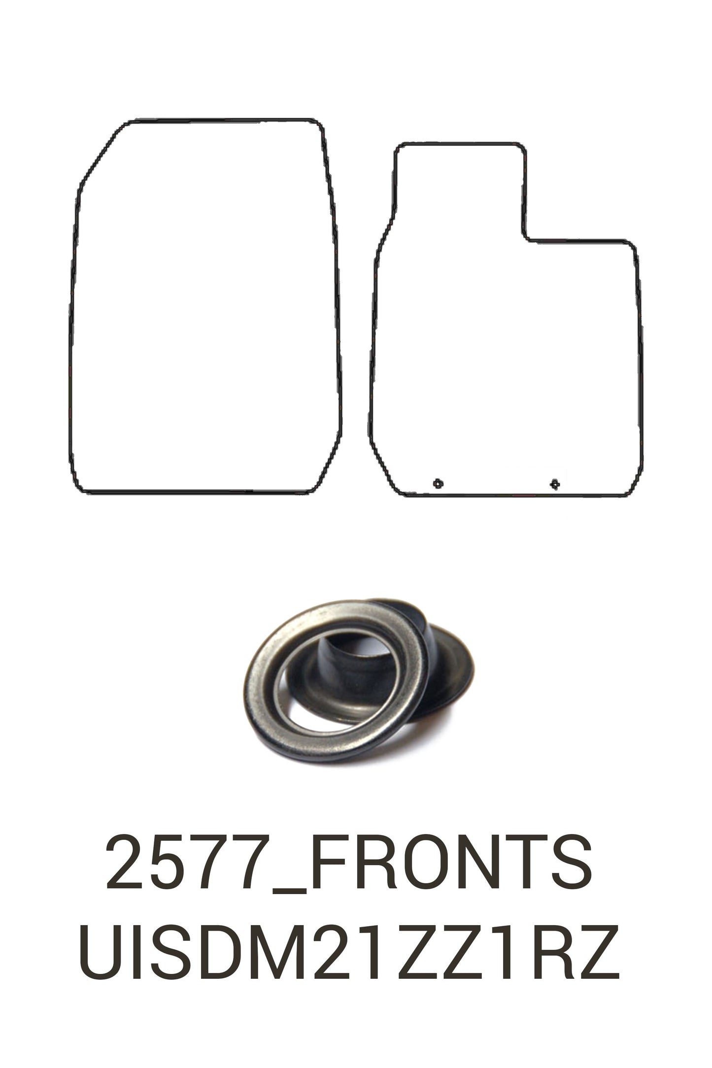 Turtle Covers Mats Tailored Rubber Mats Fits Isuzu D-Max 2021+ Tailored Front & Rear Rubber Mats Front Right Hand Drive Standard