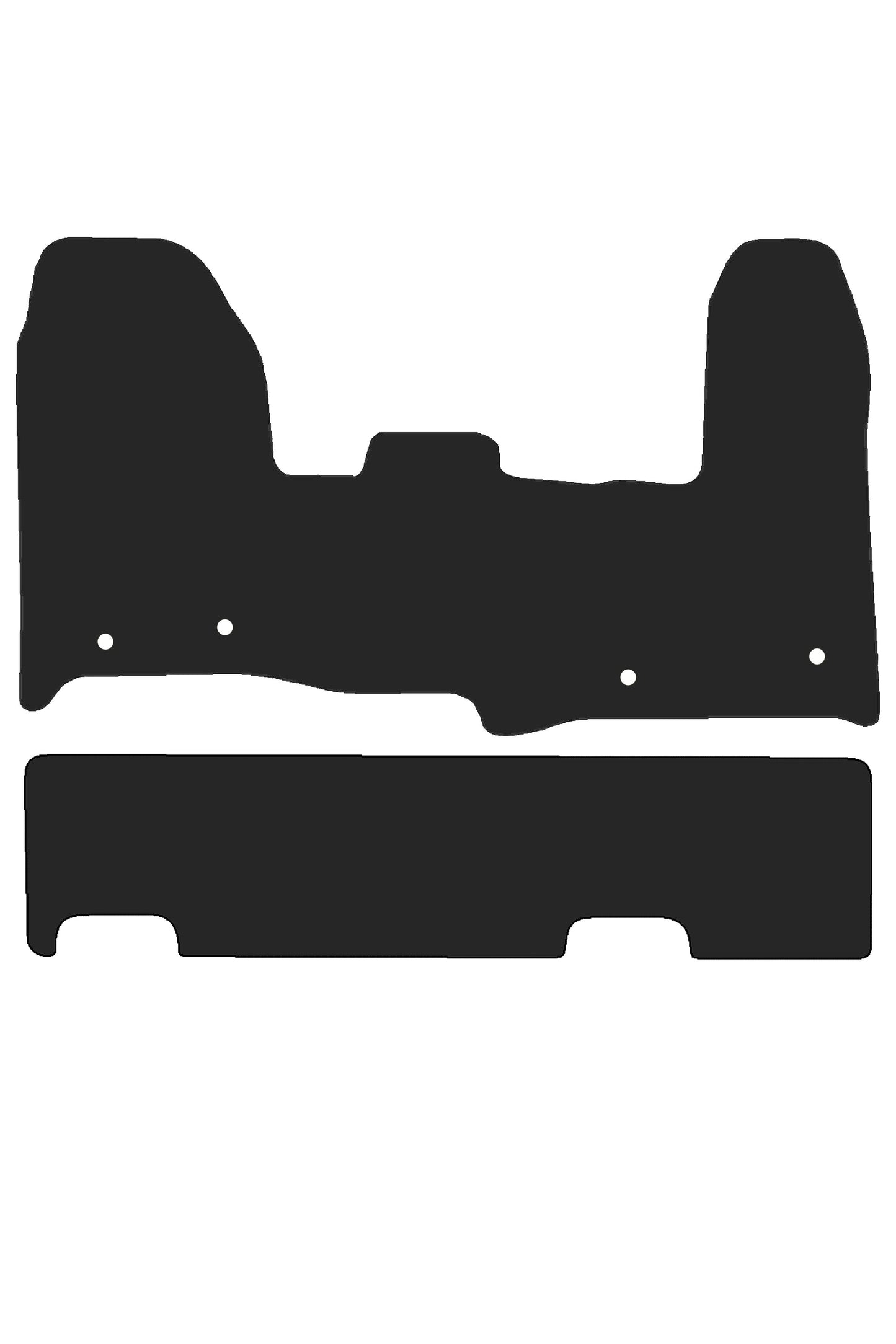 Turtle Covers Mats Tailored Rubber Mats Fits Ford Custom 2013-2023 Tailored Crew Cab Rubber Mats
