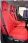 Turtle Covers Seats Tailored Seat Covers Fits Ford Transit Van 2014+ Tailored Front Seat Covers Right Hand Drive Driver's Seat & Double Passenger NO Worktray Red