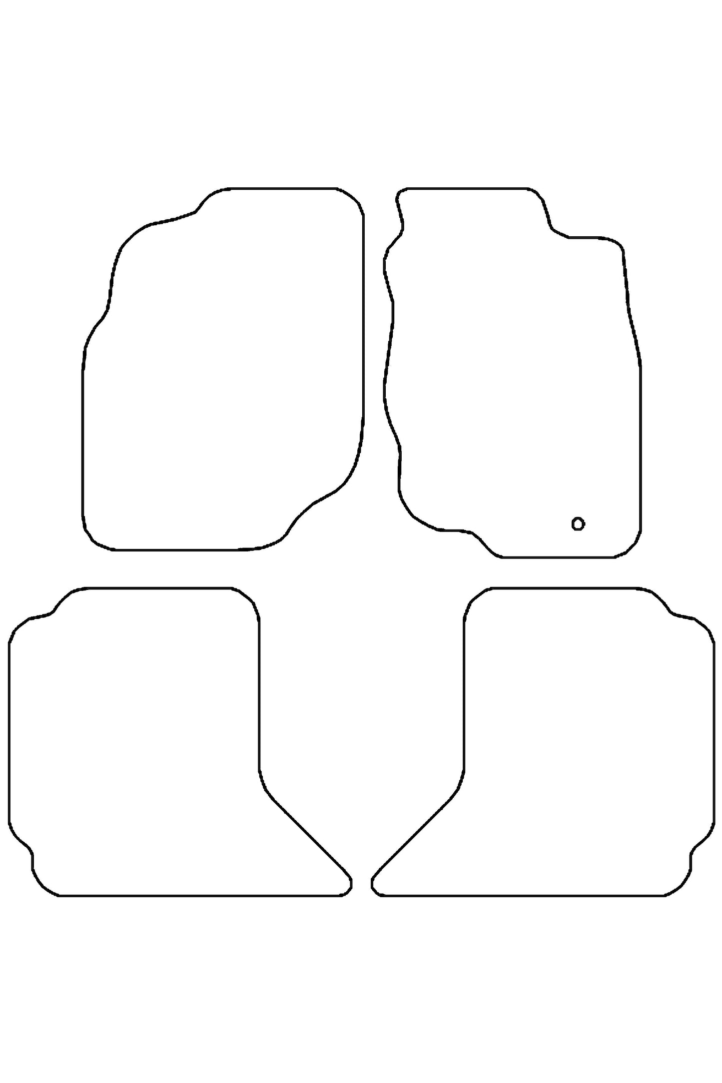 Turtle Covers Mats Tailored Rubber Mats Fits Toyota Hilux 2005-2012 Tailored Front & Rear Rubber Mats