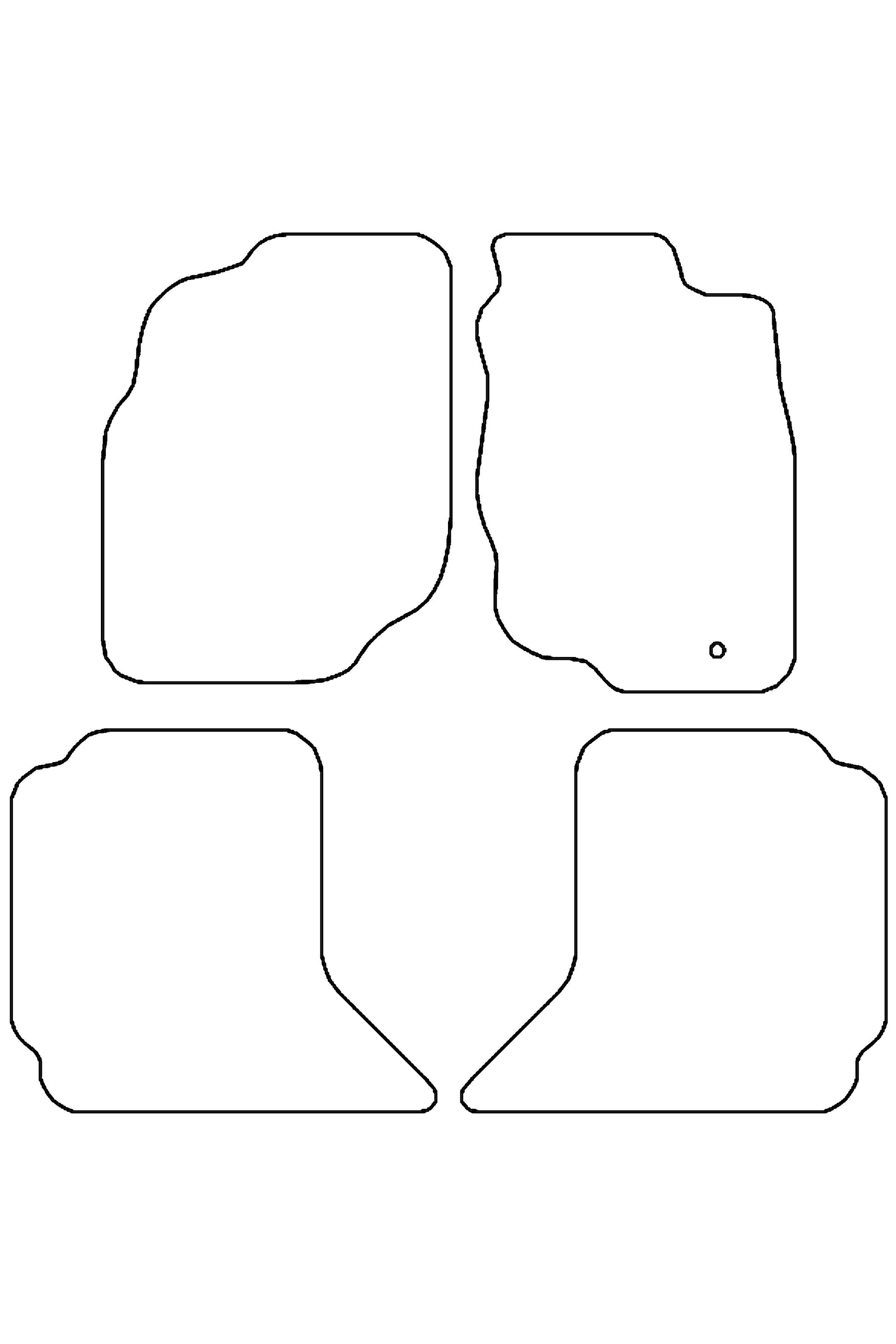 Turtle Covers Mats Tailored Rubber Mats Fits Toyota Hilux 2005-2012 Tailored Front & Rear Rubber Mats