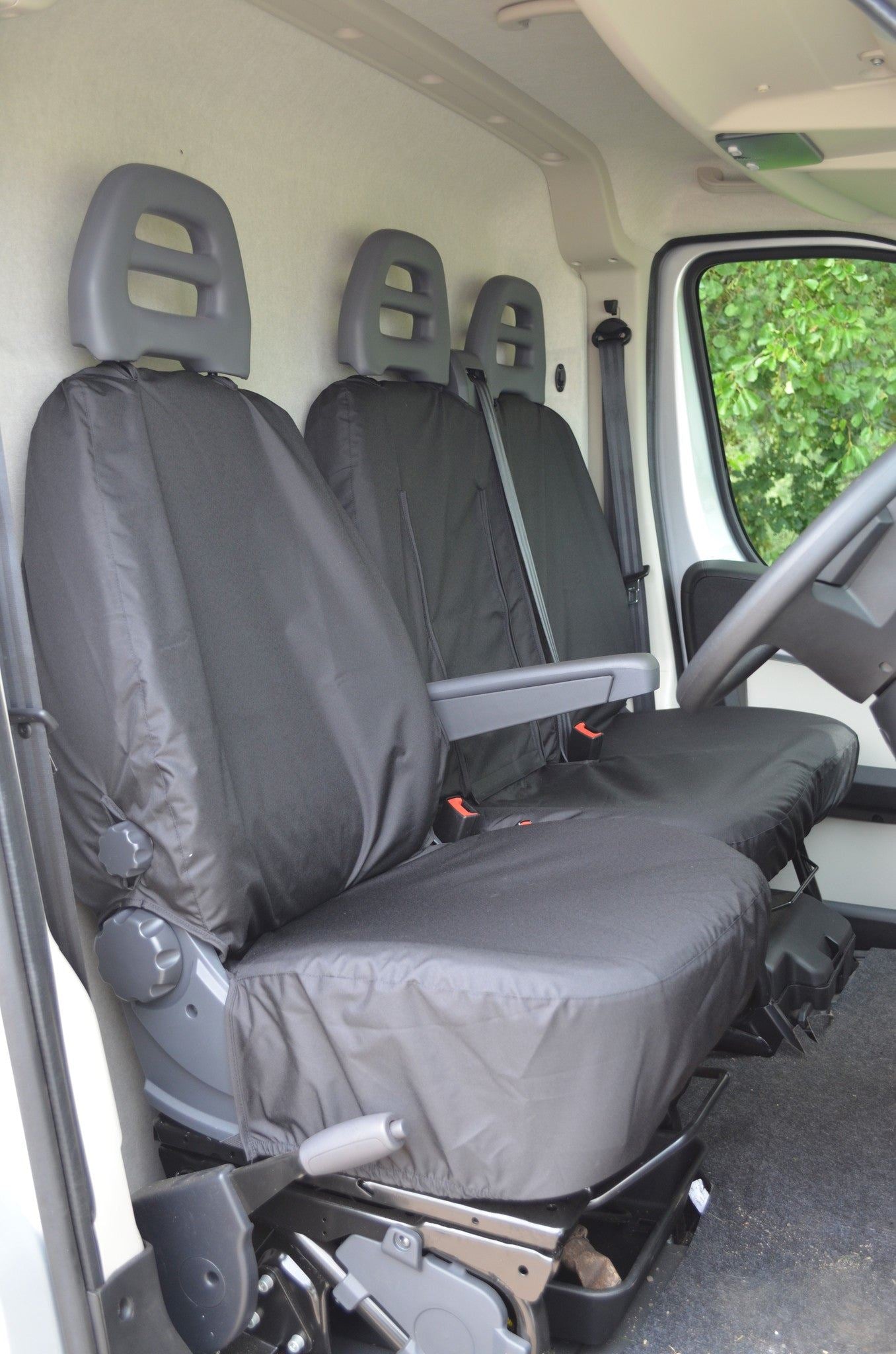 Turtle Covers Seats Tailored Seat Covers Fits Peugeot Boxer Van 2006-2022 Tailored Seat Covers