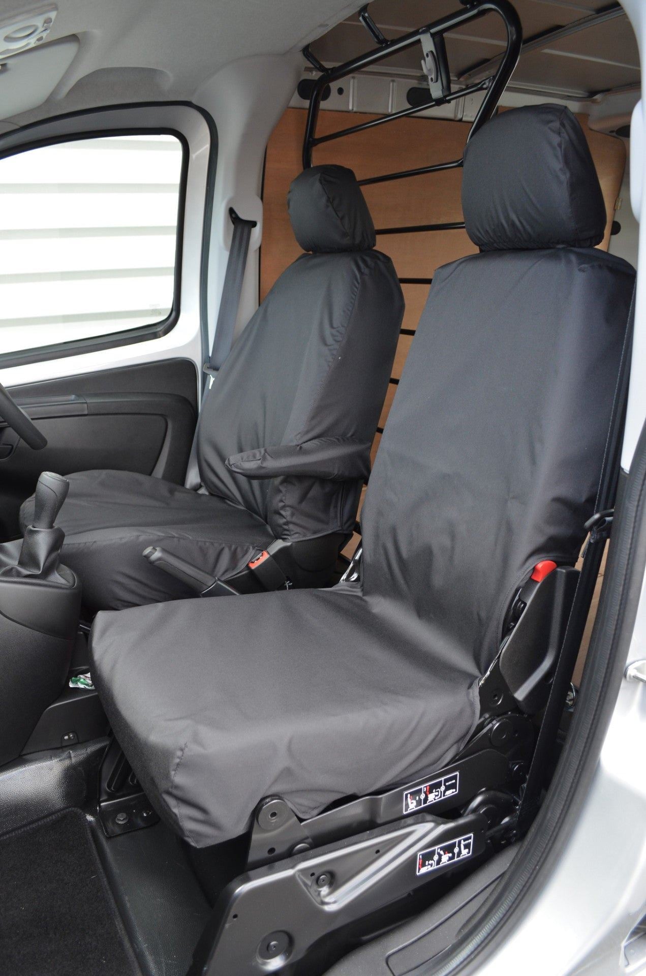Turtle Covers Seats Tailored Seat Covers Fits Fiat Fiorino Van 2008+ Front Seat Covers