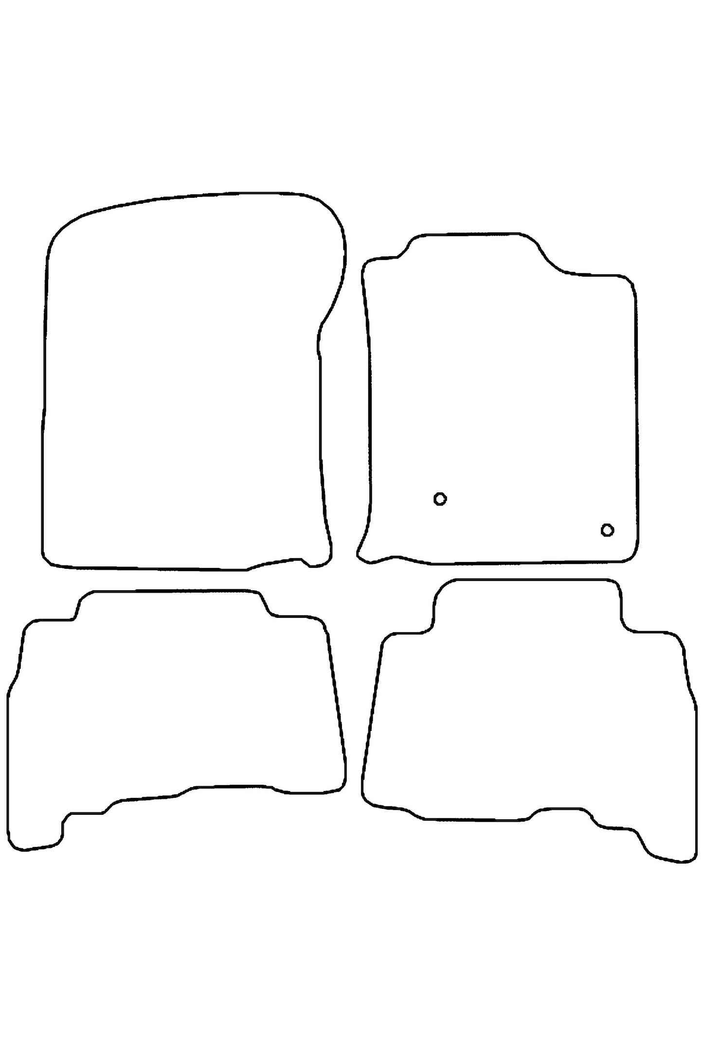 Turtle Covers Mats Tailored Rubber Mats Fits Toyota Land Cruiser 2009-2013 Tailored Rubber Mats
