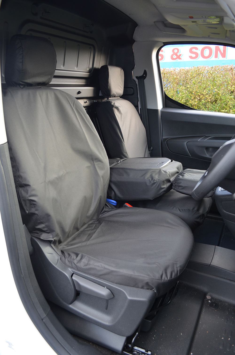 Turtle Covers Seats Tailored Seat Covers Fits Peugeot Partner Van 2018+ Front Seat Covers