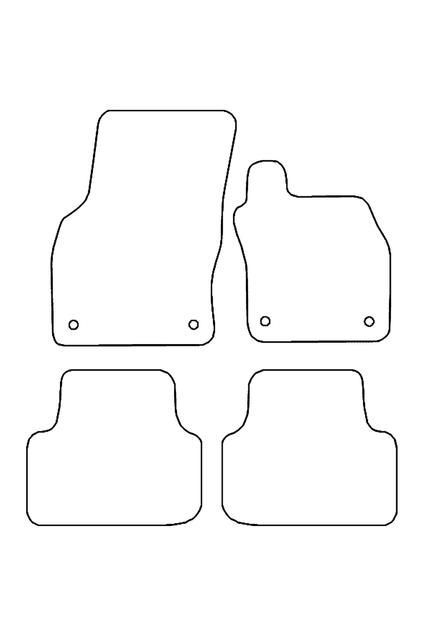 Turtle Covers Mats Tailored Rubber Mats Fits Skoda Octavia 2013-2019 Tailored Rubber Mats