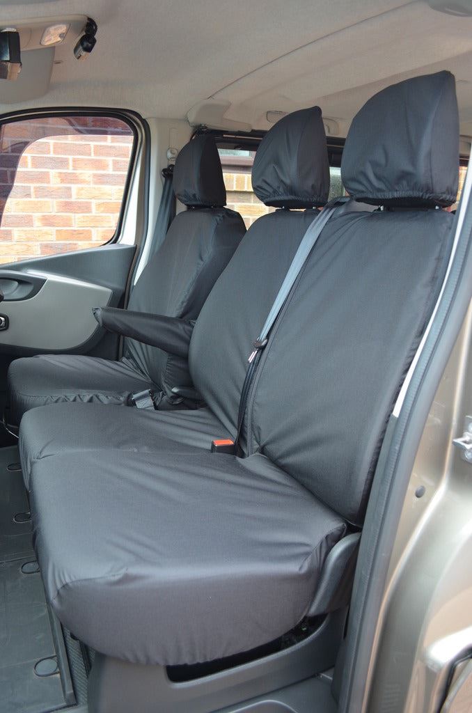 Turtle Covers Seats Tailored Seat Covers Fits Nissan Primastar Crew Cab 2022+ Tailored Rear Seat Covers
