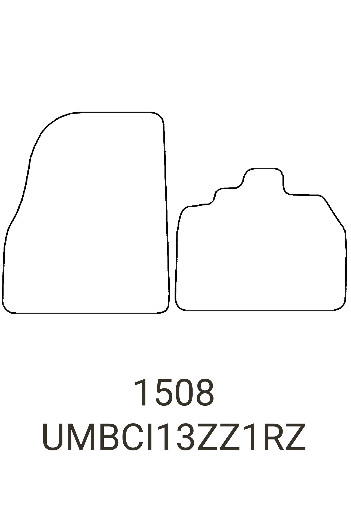 Turtle Covers Mats Tailored Rubber Mats Fits Mercedes-Benz Citan 2013-2021 Tailored Rubber Mats Front Right Hand Drive Standard