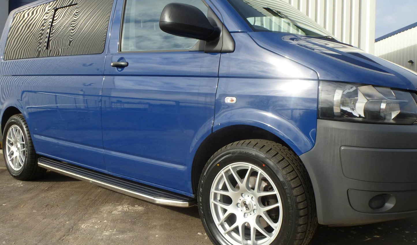 Direct4x4 Side Steps and Bars Raptor Side Steps Running Boards for Volkswagen Transporter T5 SWB