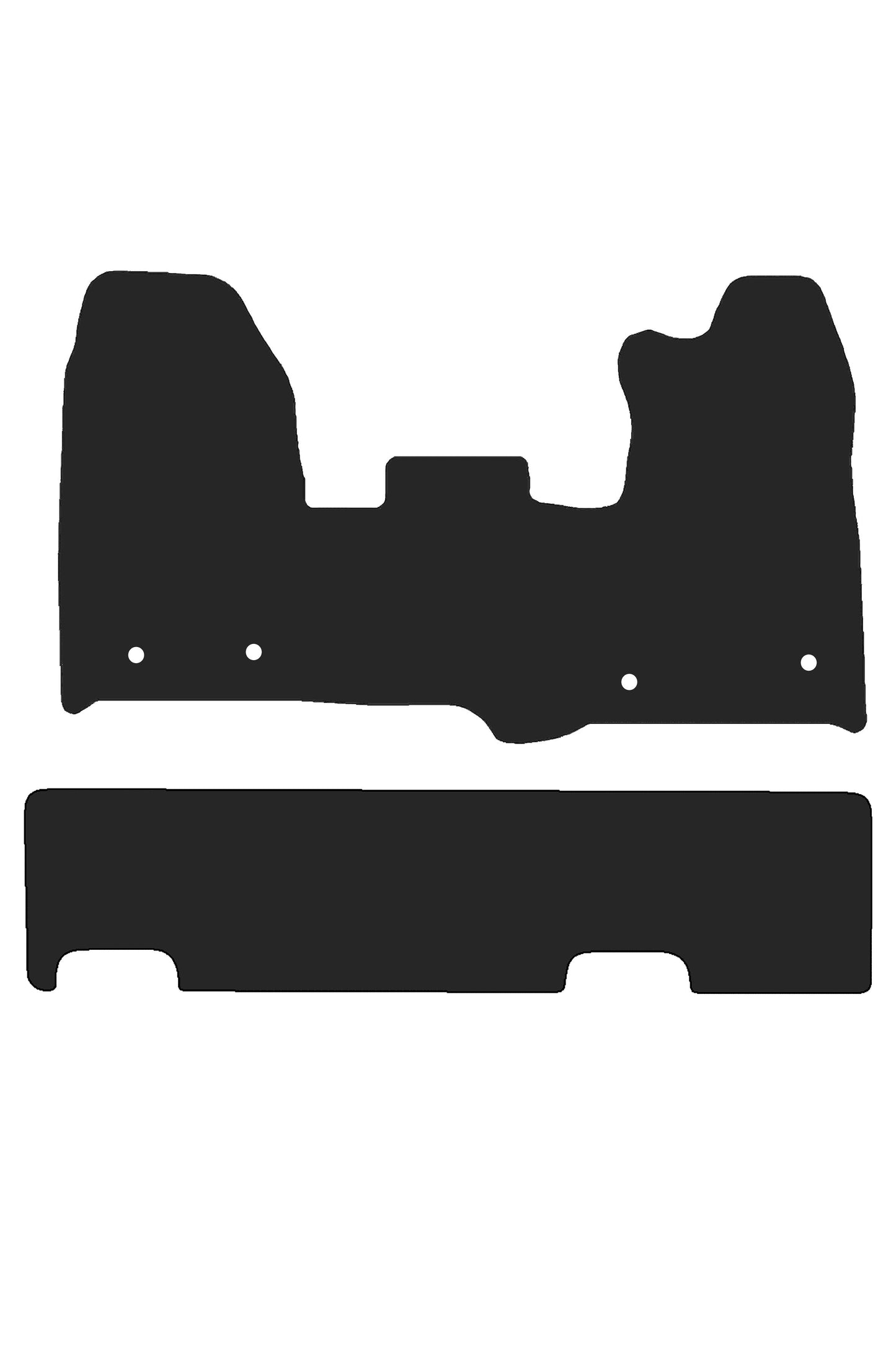 Turtle Covers Mats Tailored Rubber Mats Fits Ford Custom 2013-2023 Tailored Crew Cab Rubber Mats
