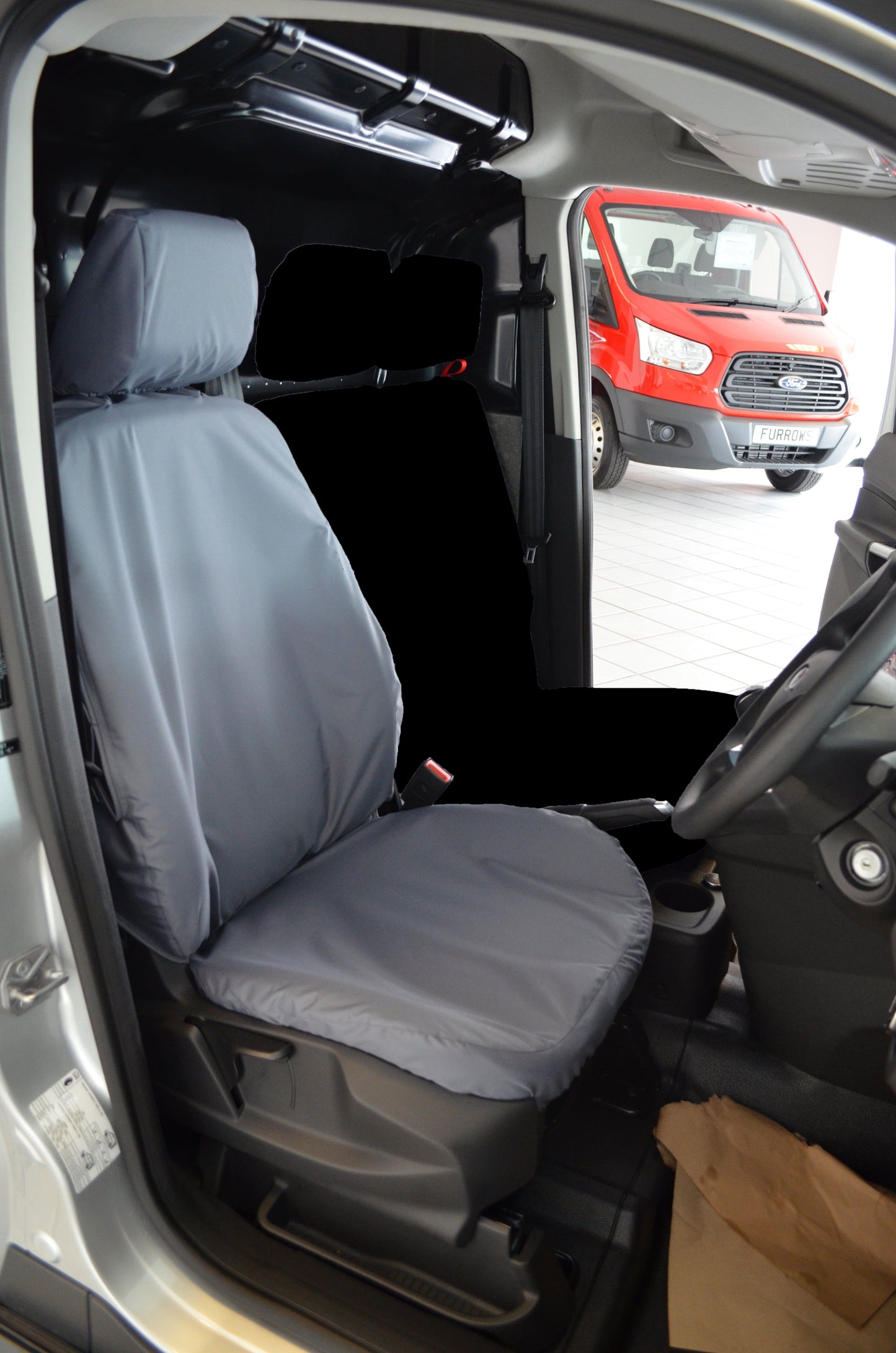 Turtle Covers Seats Tailored Seat Covers Fits Ford Transit Connect 2014-2018 Tailored Driver Seat Cover Right Hand Drive Standard Grey