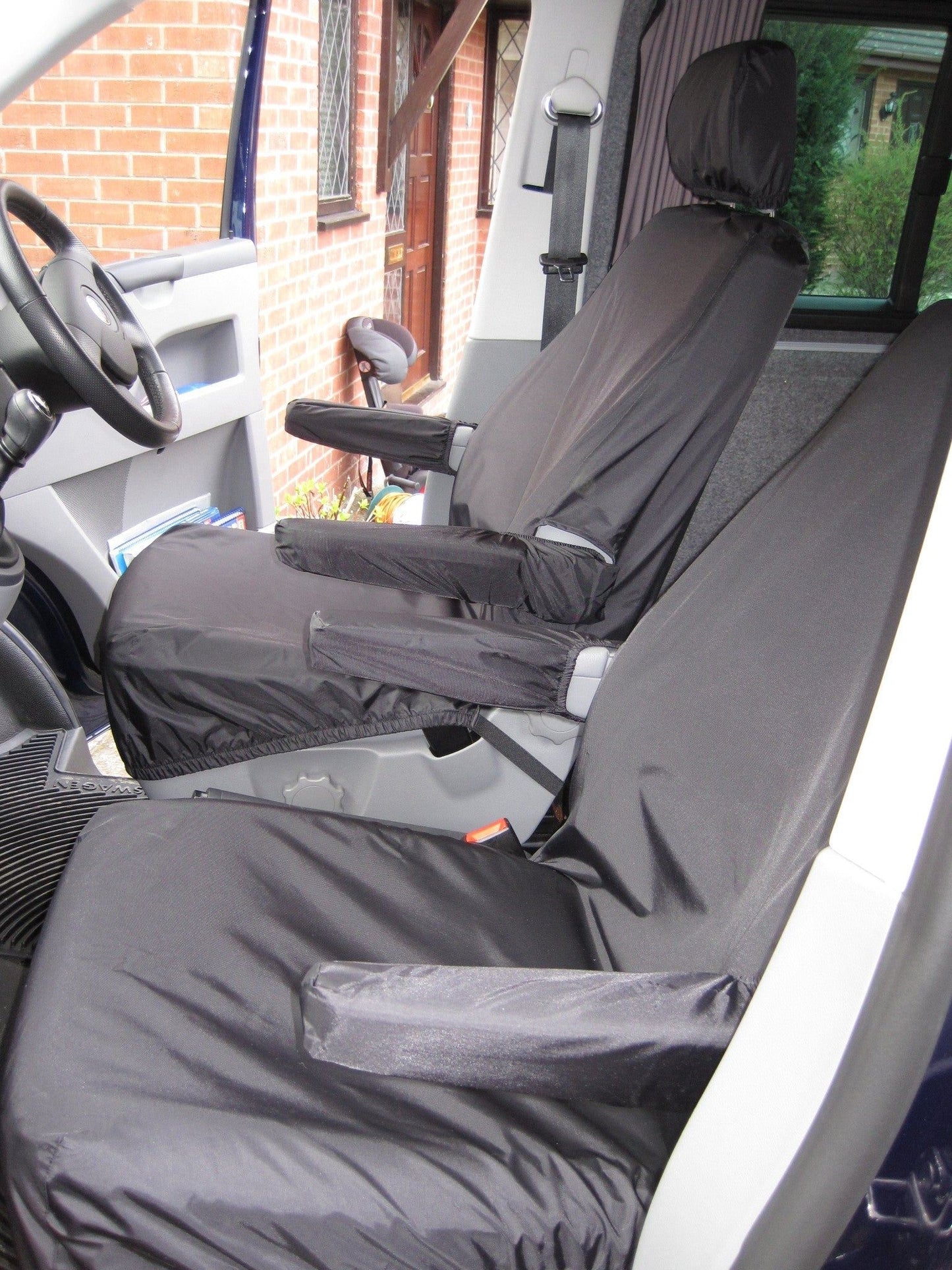 Turtle Covers Seats Tailored Seat Covers Fits VW Volkswagen Transporter T5 2003-2009 Front Seat Covers