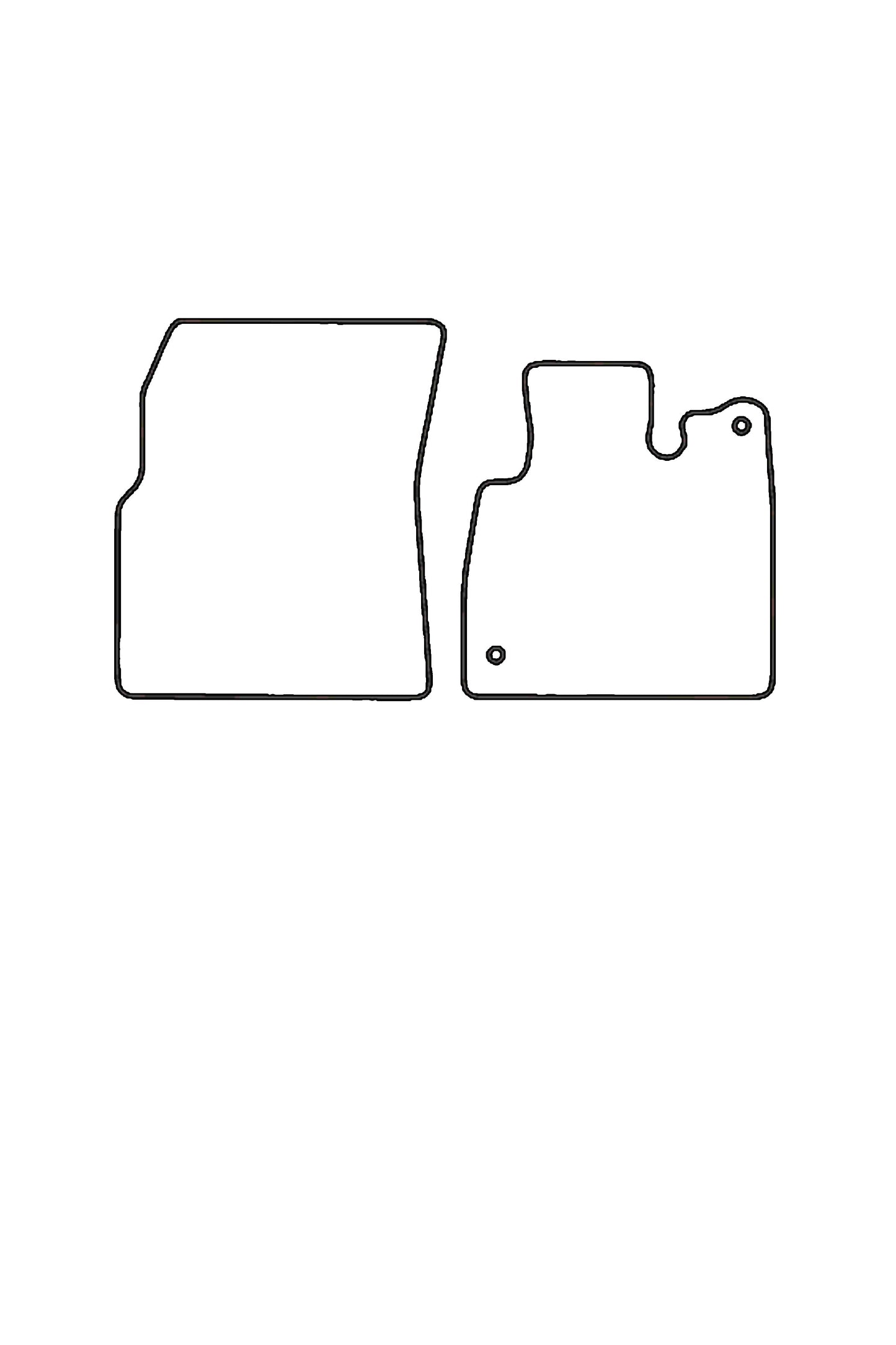 Turtle Covers Mats Tailored Rubber Mats Fits Nissan Townstar 2022+ Tailored Rubber Mats