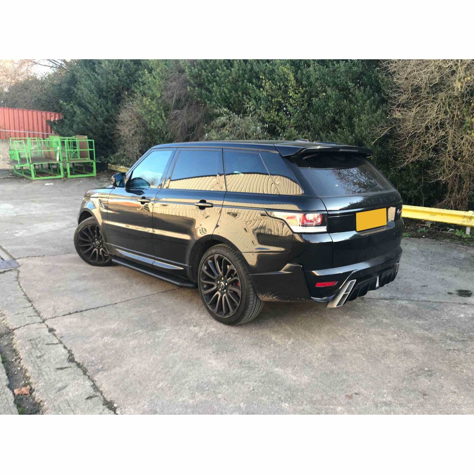 Direct4x4 Side Steps and Bars Black Raptor Side Steps Running Boards for Range Rover Sport 2013-2022 (L494)
