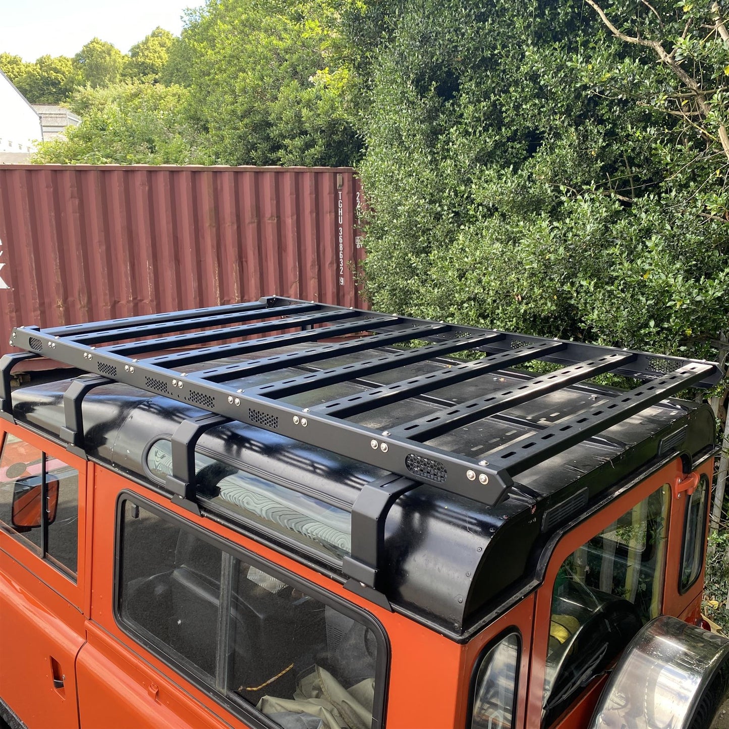 Direct4x4 Roof Racks Low Profile Open Bar Aluminium Roof Rack for Land Rover Defender 90 1983-2016