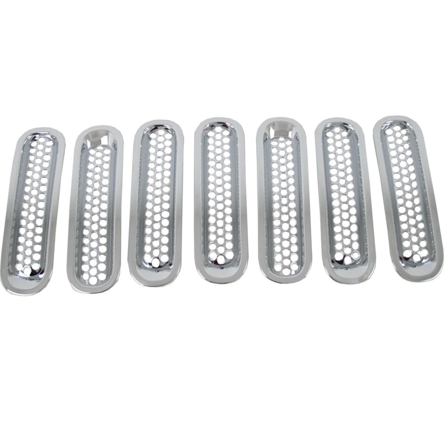 Direct4x4 Trim Accessories Chromed Front Grille Inserts Jeep Wrangler JK Unlimited 2007-2017