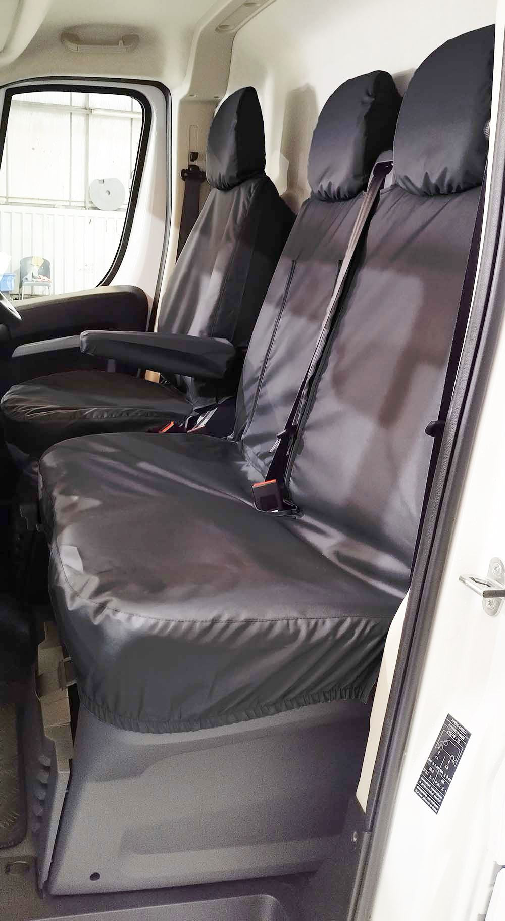 Turtle Covers Seats Tailored Seat Covers Fits Peugeot Boxer Van 2022+ Front Seat Covers