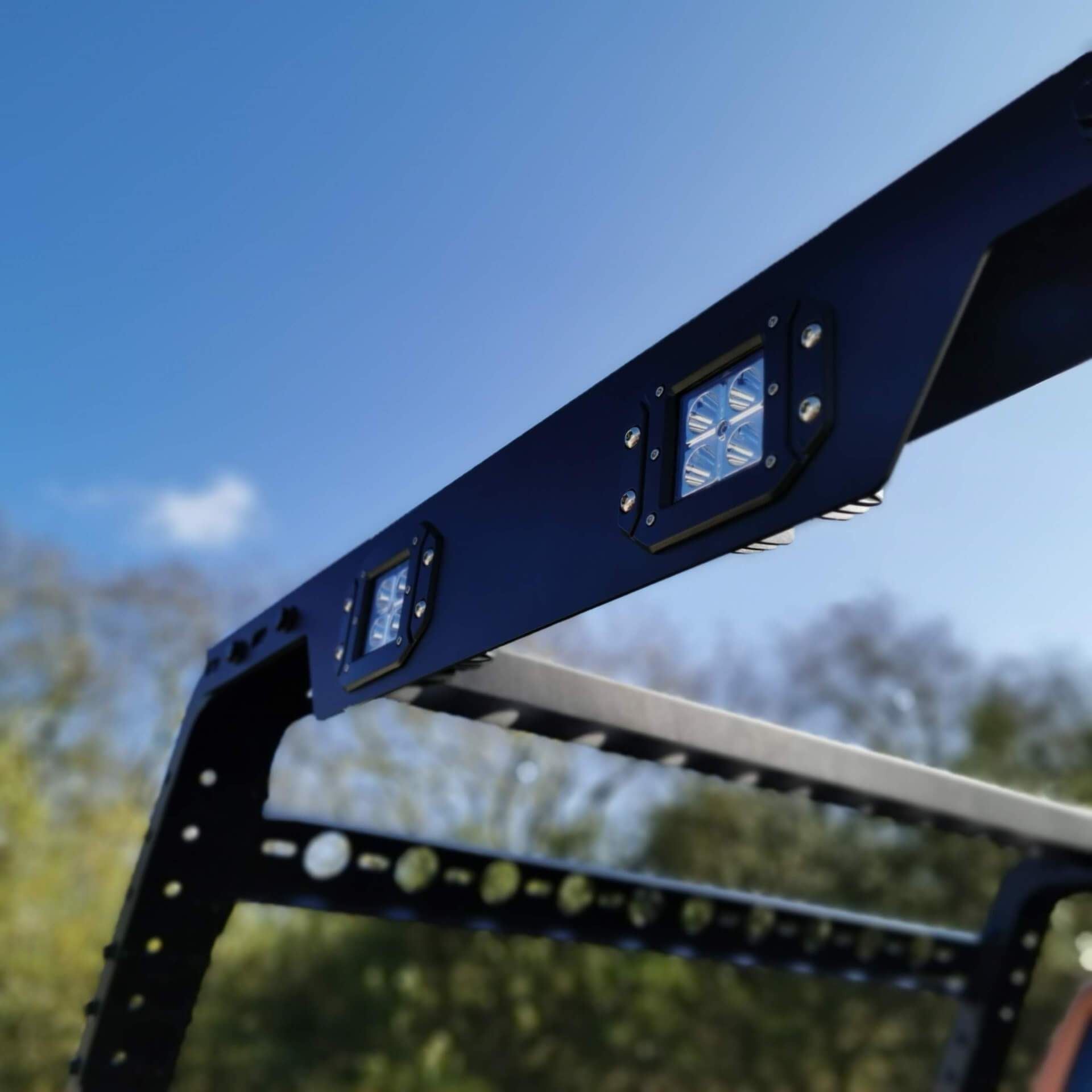 Direct4x4 Pickup Truck Cargo Racks Adjustable Load Bed Roof Top Tent Cargo Frame Rack for Nissan Navara D40 06-15