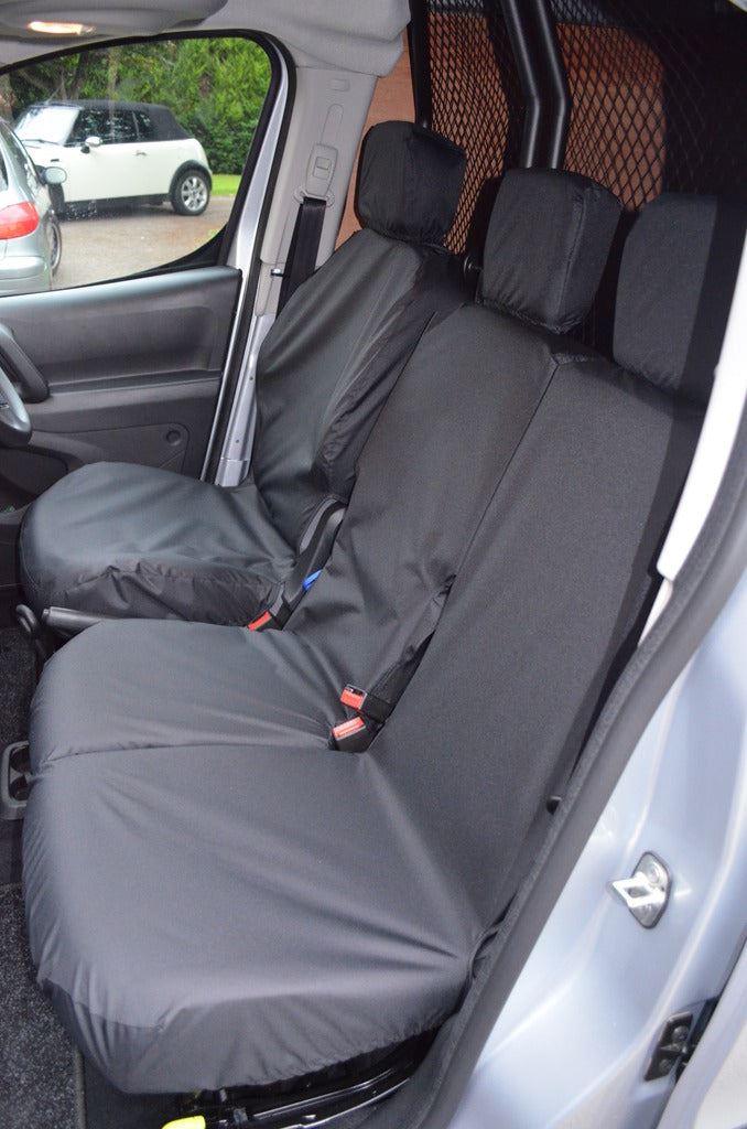 Turtle Covers Seats Tailored Seat Covers Fits Peugeot Partner Van 2008-2018 Front Seat Covers