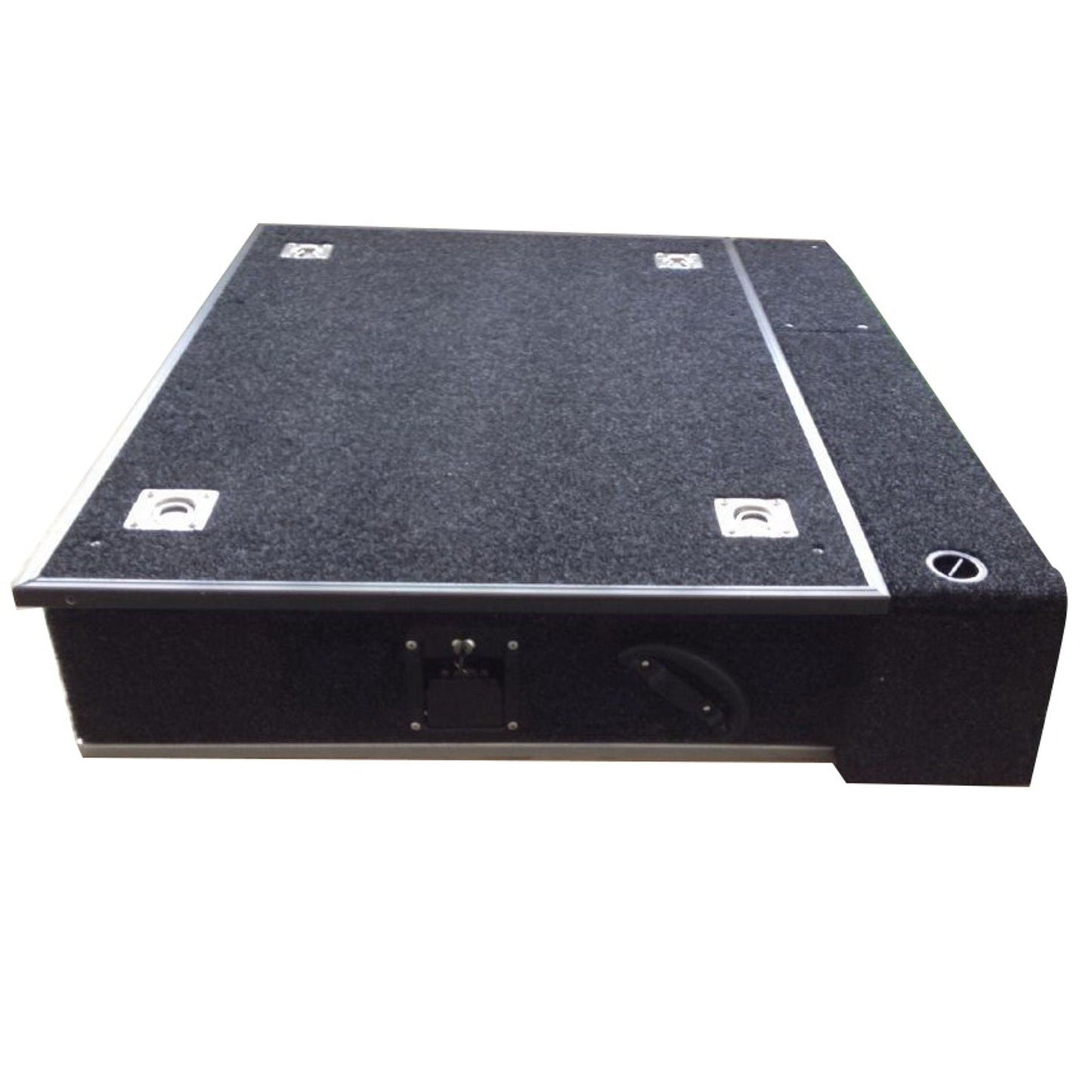 Direct4x4 Drawer Storage System Fixed Carpet Top Single Drawer + Side Wing Kit for Land Rover Defender 110 71-16