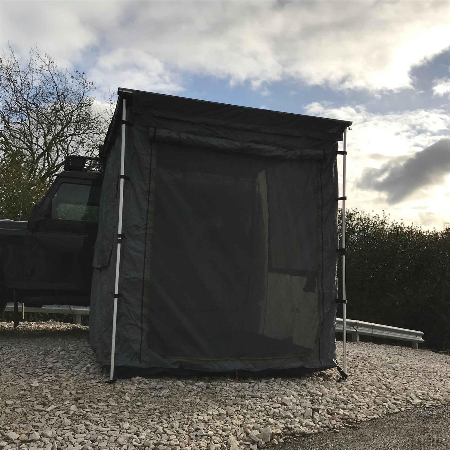 Direct4x4 Side Awning Addons & Accessories Front & Side Wall Addons for Direct4x4 Expedition Pull-Out Vehicle Side Awnings
