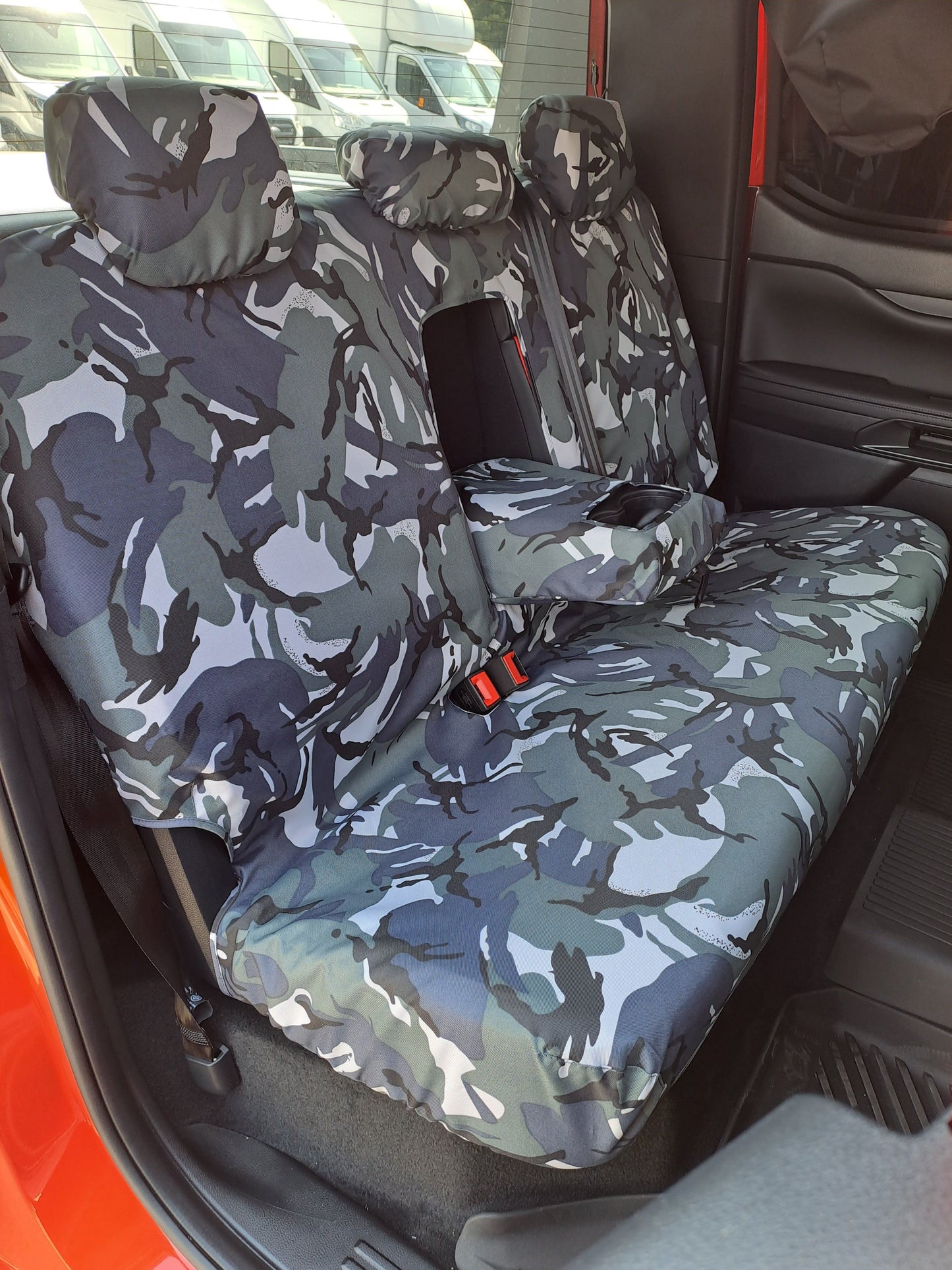 Turtle Covers Seats Tailored Seat Covers Fits Ford Ranger Wildtrak 2022+ Right Hand Drive Rear Urban Camo