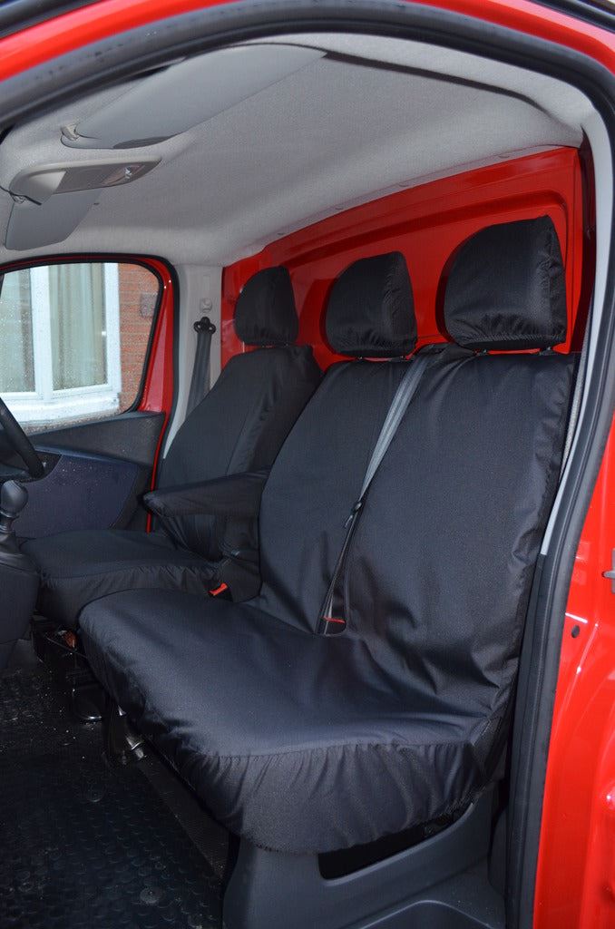 Turtle Covers Seats Tailored Seat Covers Fits Nissan Primastar Crew Cab 2022+ Tailored Rear Seat Covers