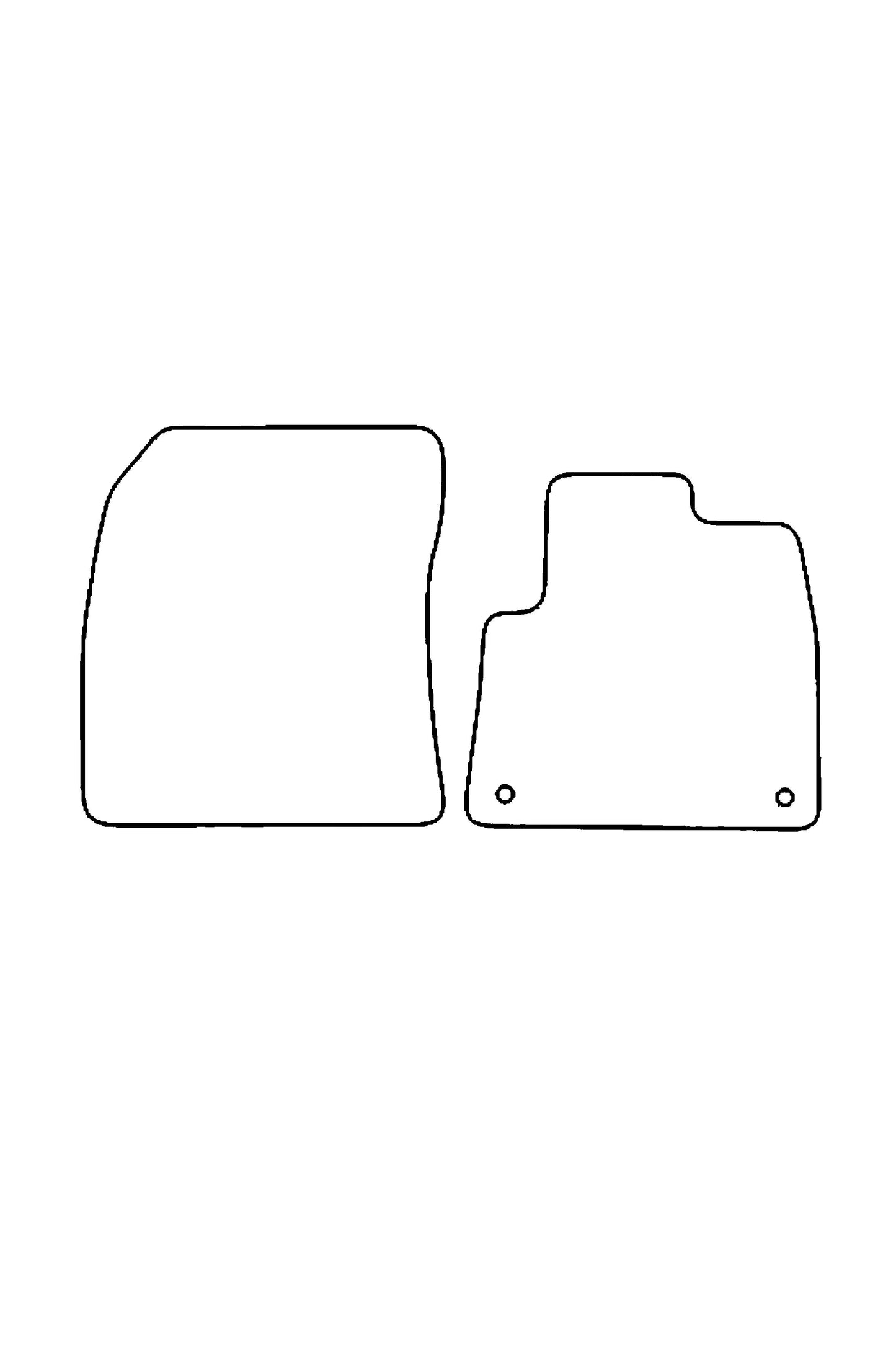 Turtle Covers Mats Tailored Rubber Mats Fits Peugeot Partner 2018+ Tailored Rubber Mats