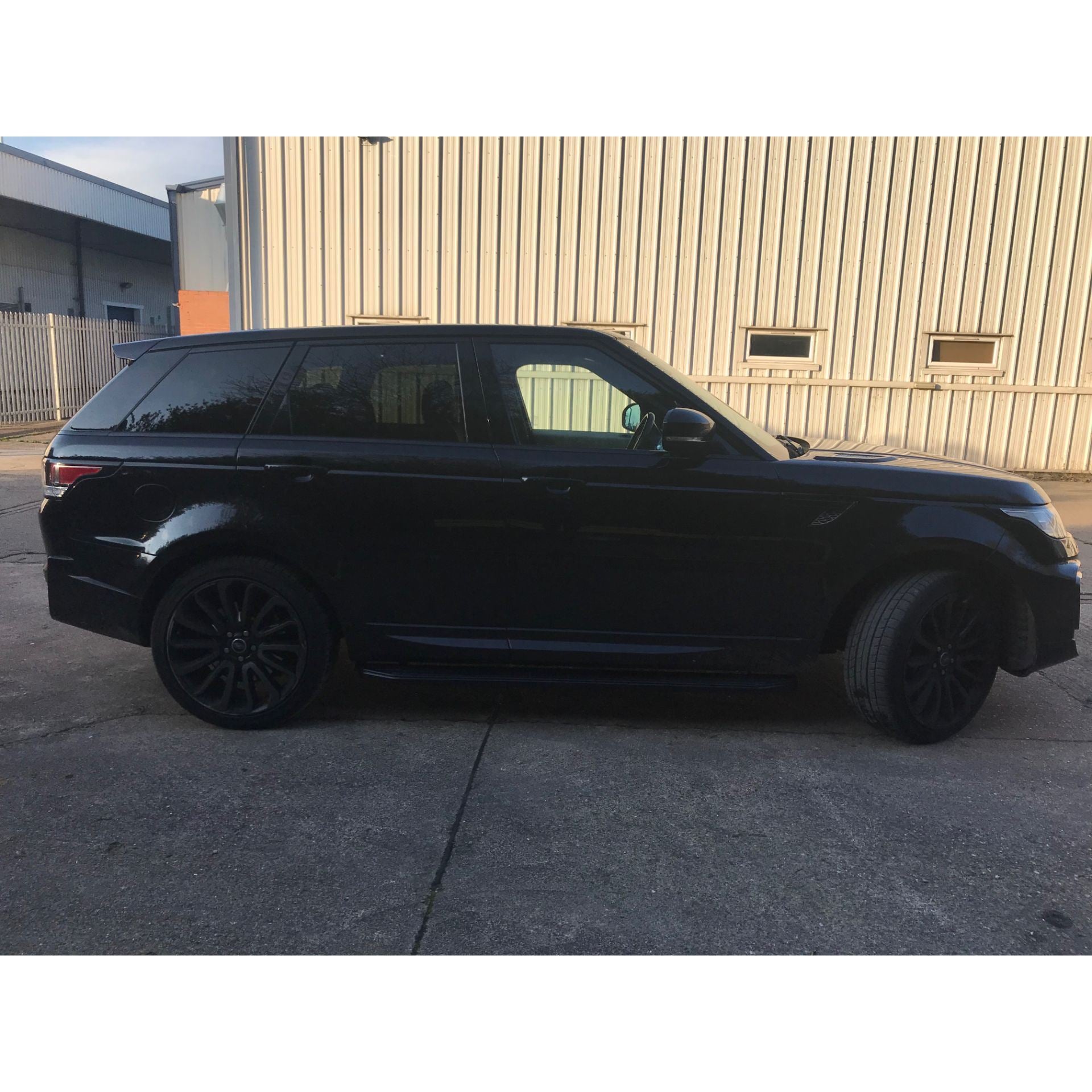 Direct4x4 Side Steps and Bars Black Raptor Side Steps Running Boards for Range Rover Sport 2013-2022 (L494)