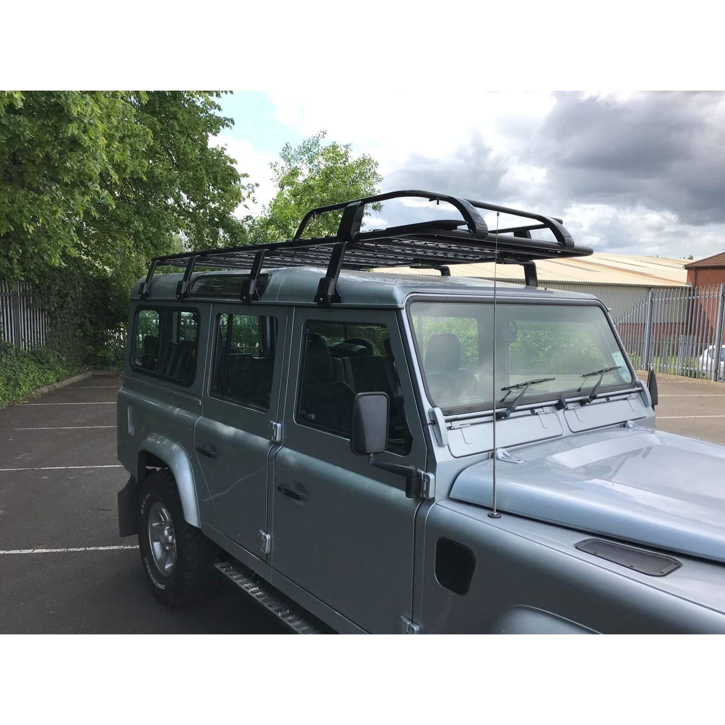 Direct4x4 Roof Racks Expedition Steel Front Basket Roof Rack for Land Rover Defender 110 1971-2016