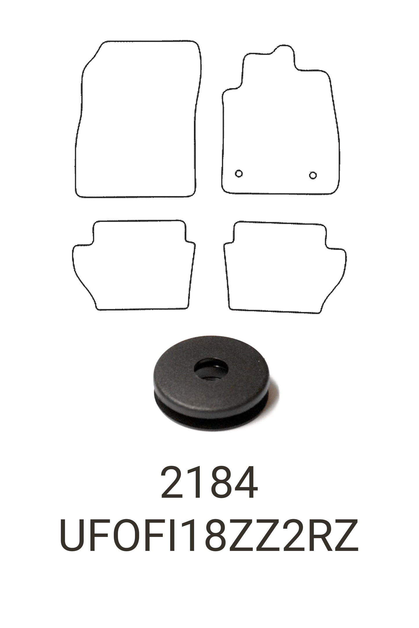 Turtle Covers Mats Tailored Rubber Mats Fits Ford Fiesta 2018+ Tailored Rubber Mats Front & Rear Right Hand Drive Standard