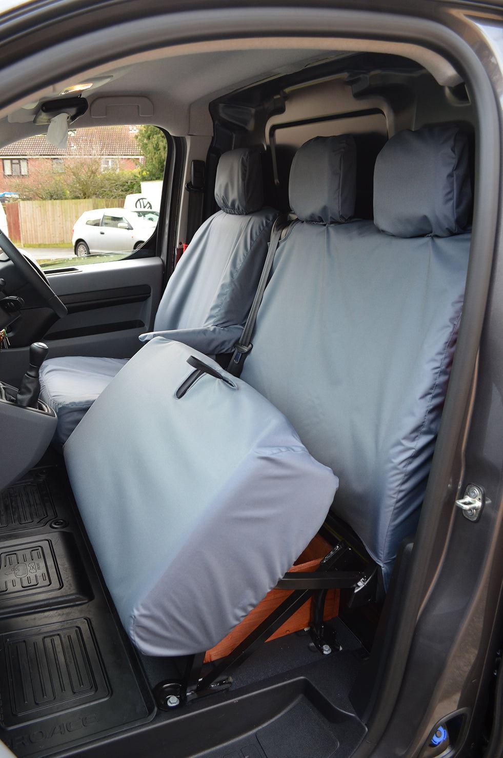 Turtle Covers Seats Tailored Seat Covers Fits Peugeot e-Expert 2020+ Crew Cab Tailored Seat Covers