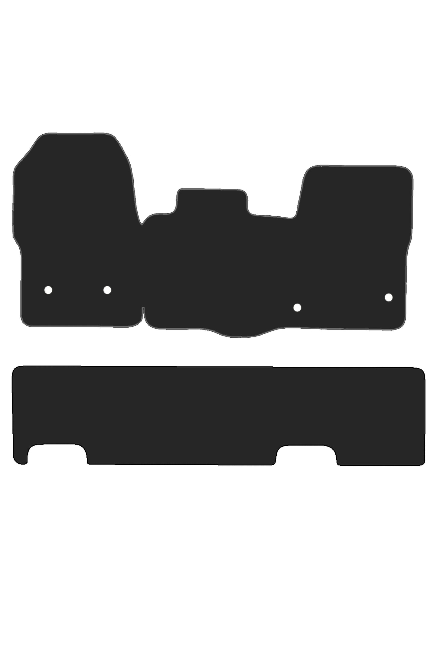 Turtle Covers Mats Tailored Rubber Mats Fits Ford Custom 2013-2023 Tailored Crew Cab Rubber Mats