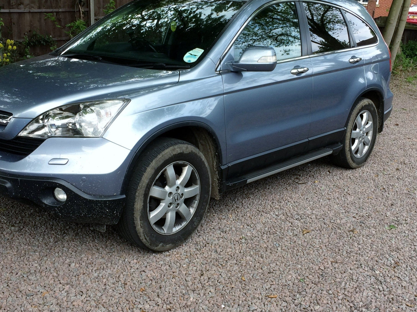 Direct4x4 Side Steps and Bars Black & Silver OE Style Side Steps Running Boards for Honda CR-V 2007-2012