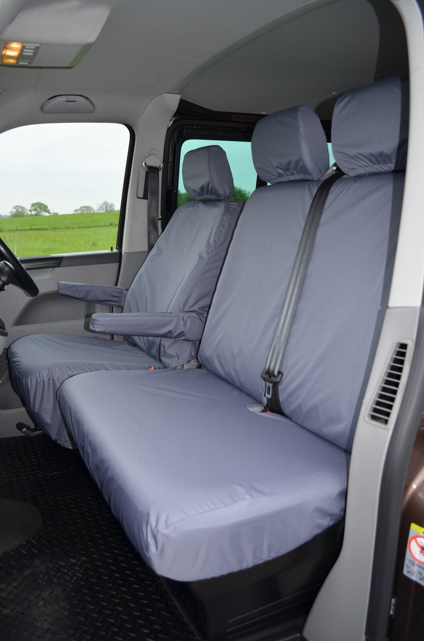 Turtle Covers Seats Tailored Seat Covers Fits VW Volkswagen e-Transporter 2020+ Front Seat Covers
