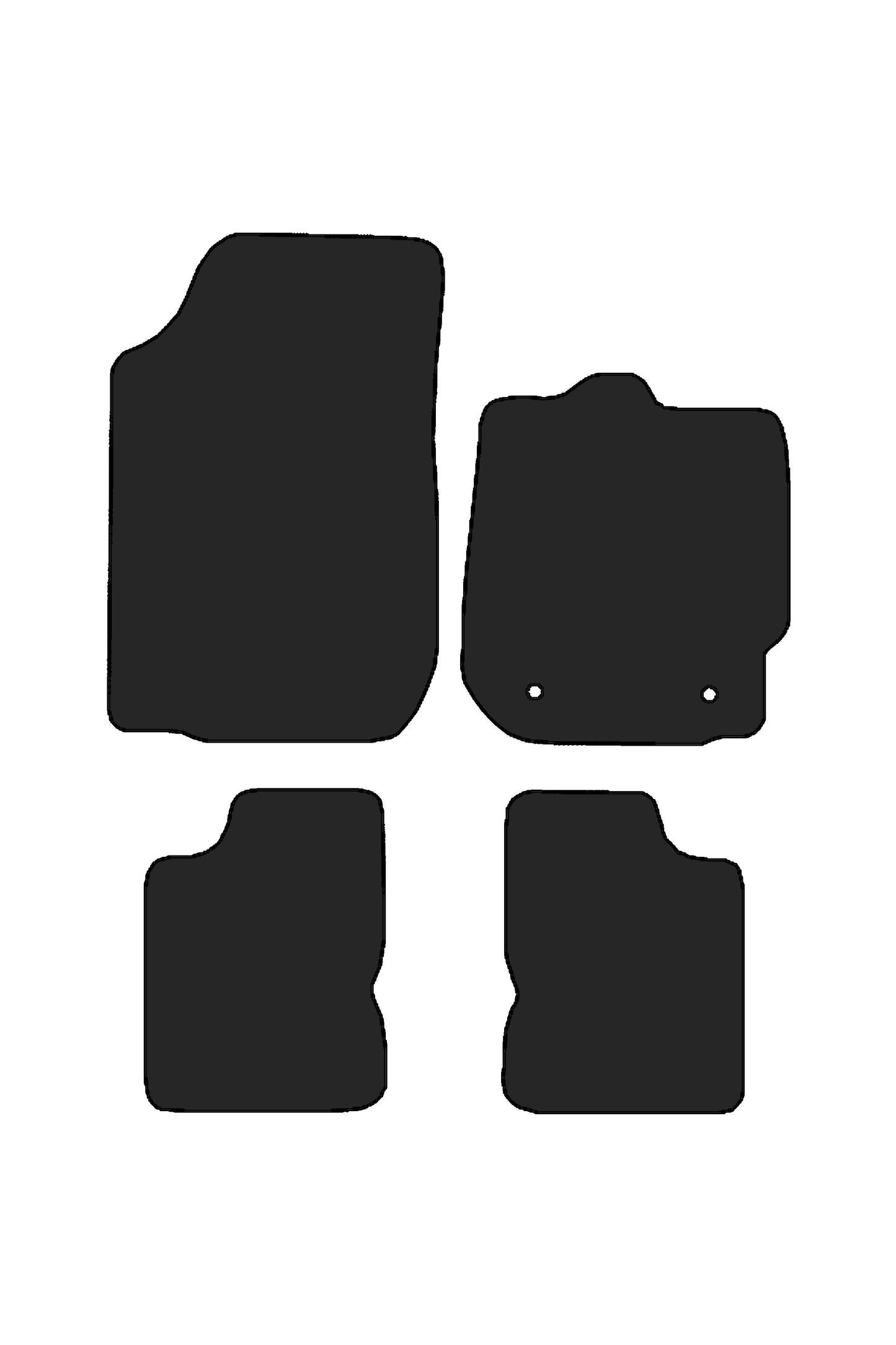 Turtle Covers Mats Tailored Rubber Mats Fits Dacia Duster 2013-2018 Tailored Front & Rear Rubber Mats