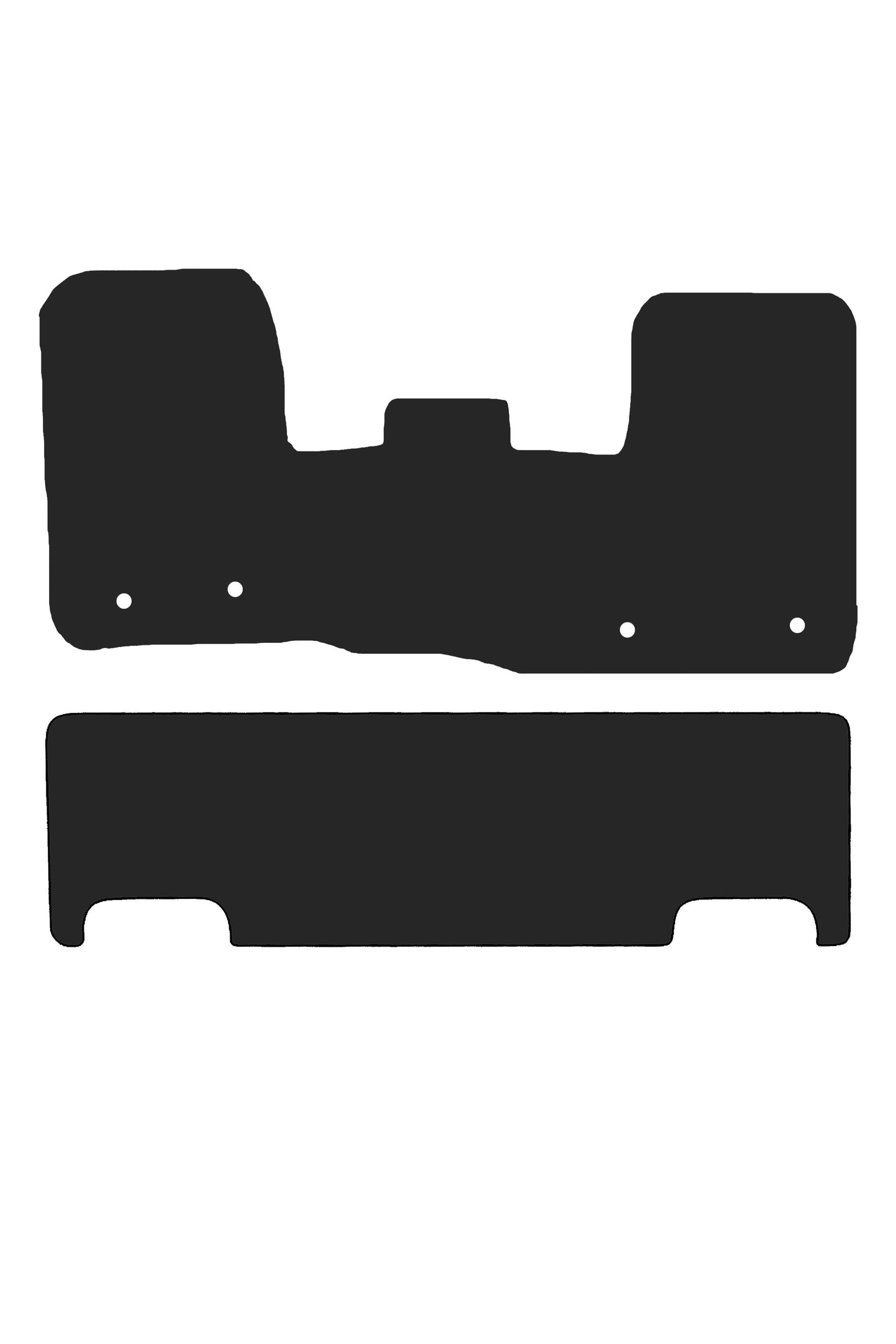 Turtle Covers Mats Tailored Rubber Mats Fits Ford Custom 2013-2023 Tailored Crew Cab Rubber Mats