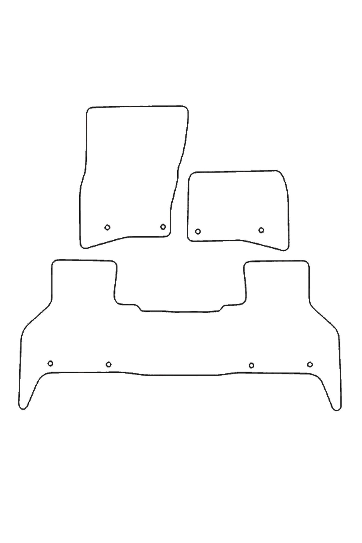 Turtle Covers Mats Tailored Rubber Mats Fits Land Rover Defender 2020+ Tailored Rubber Mats