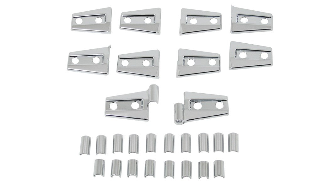 Direct4x4 Trim Accessories Chromed Door Hinge Covers Jeep Wrangler JK Unlimited 2007-2017 2 Door