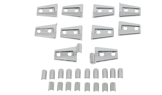 Direct4x4 Trim Accessories Chromed Door Hinge Covers Jeep Wrangler JK Unlimited 2007-2017 2 Door